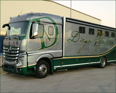 Nuevo camión para los caballos de Diego Ventura
