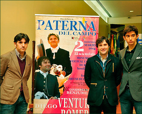 Diego Ventura, de nuevo solidario, estará en el festival de Paterna para Cáritas