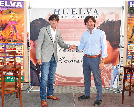 Diego Ventura y Andrés Romero presentan el mano a mano de Huelva